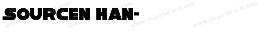sourcen han字体转换